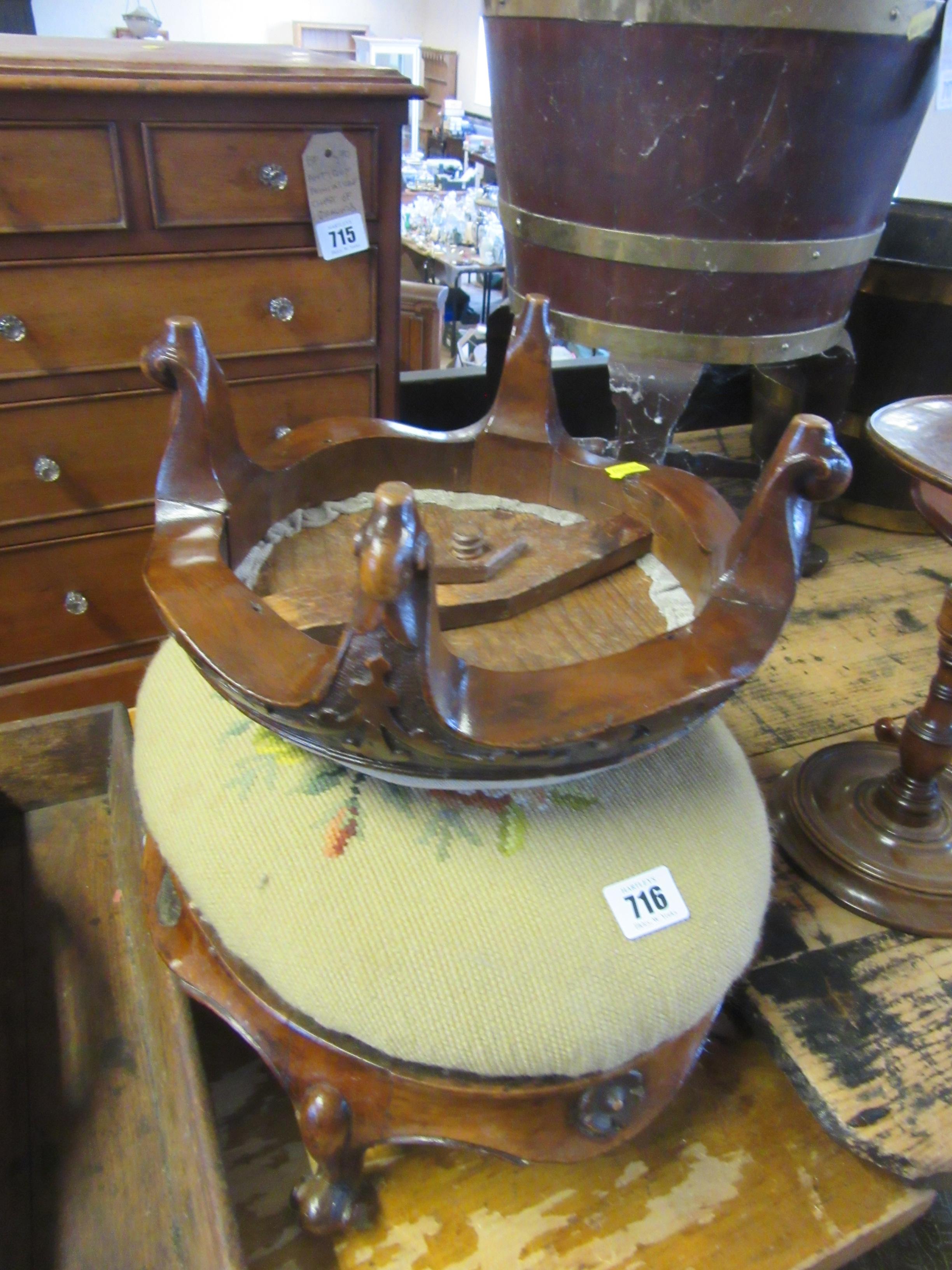 TWO FOOTSTOOLS Image