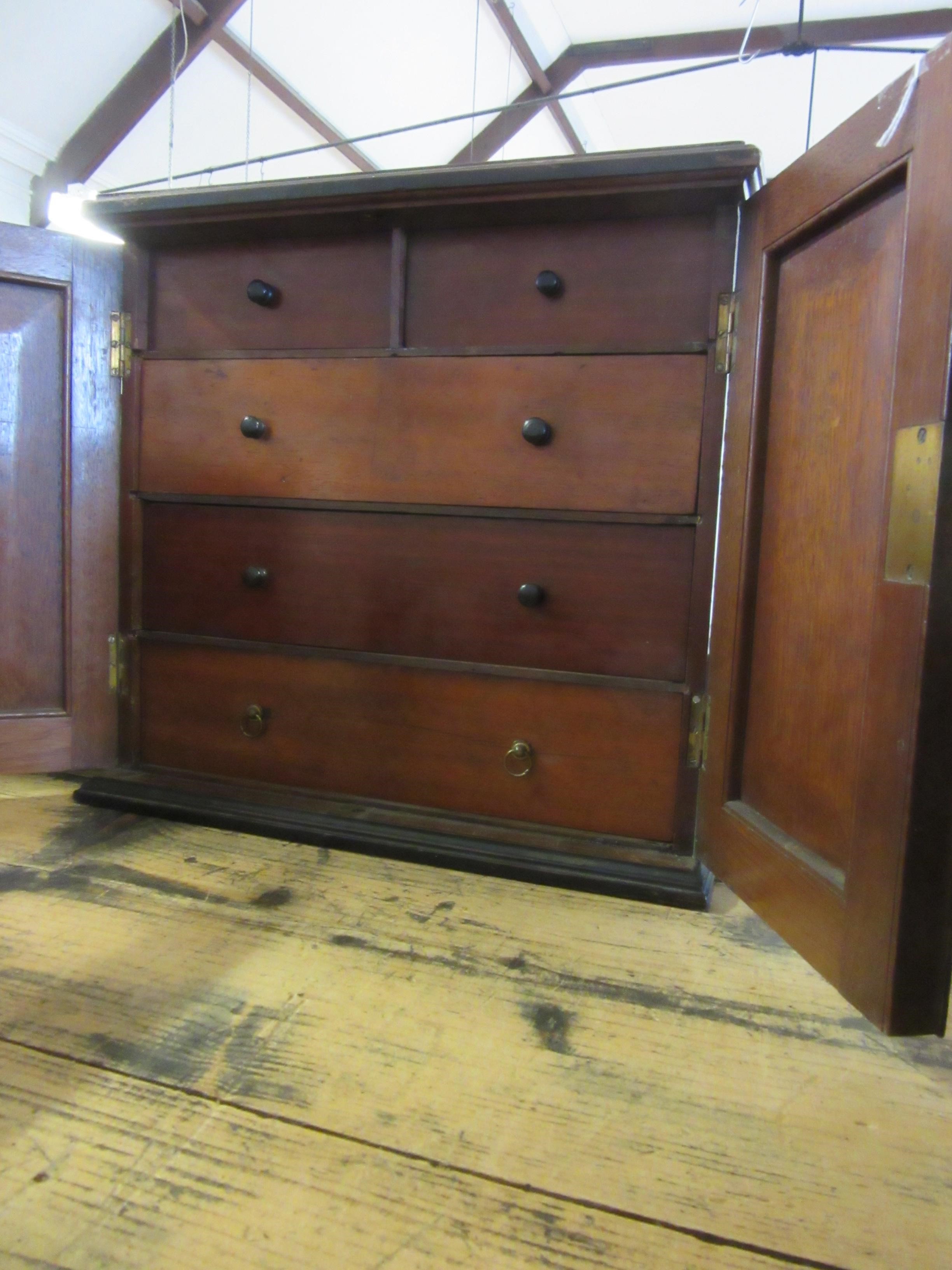 WALNUT COLLECTORS SPECIMEN CABINET Image