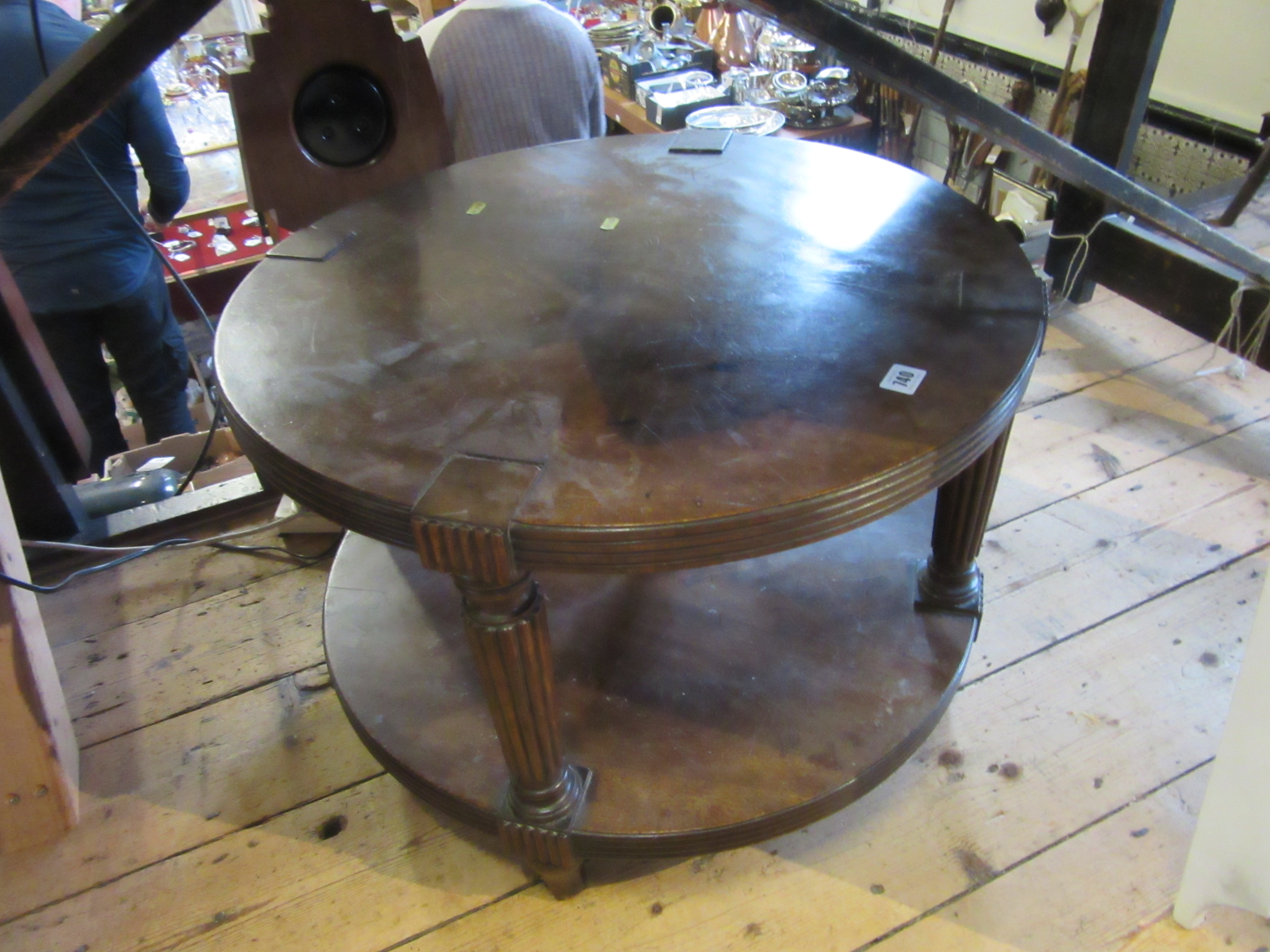 CIRCULAR TWO TIERED COFFEE TABLE Image