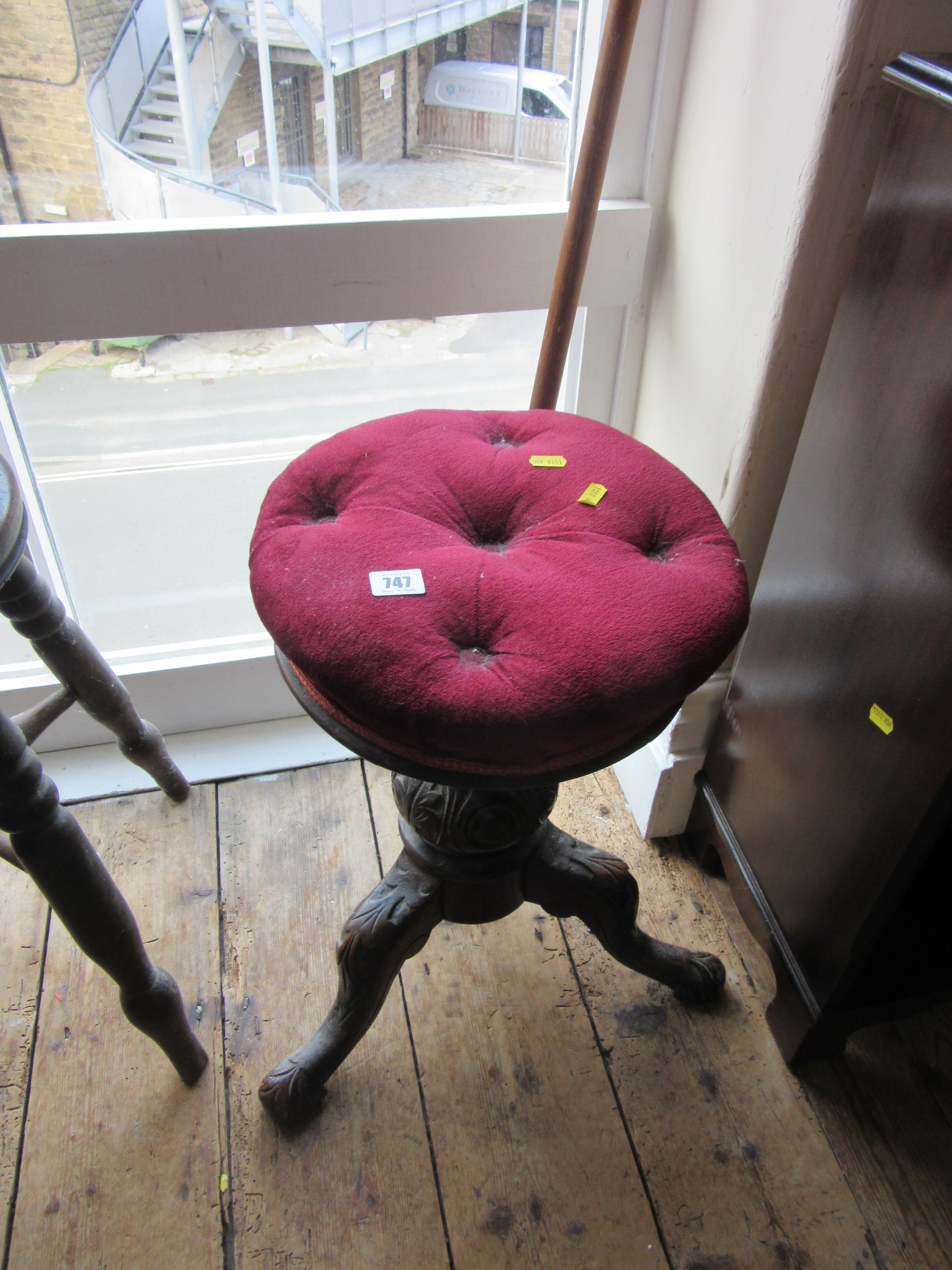 UPHOLSTERED SWIVEL STOOL Image