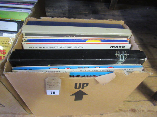 BOX OF LP RECORDS Image