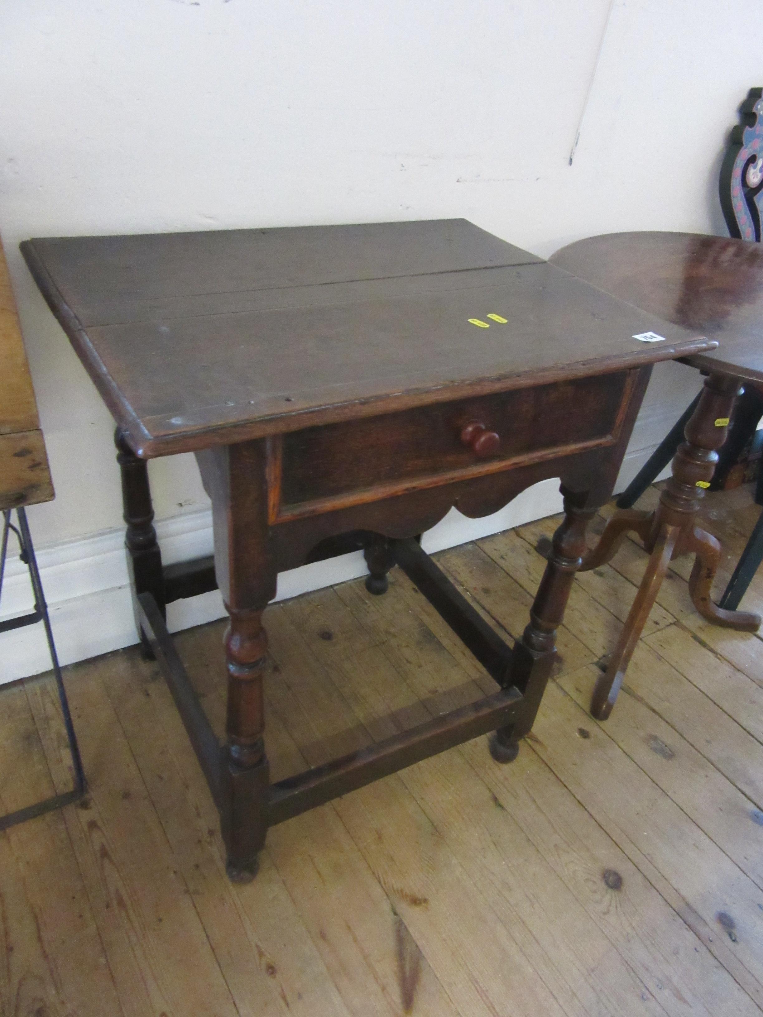 ANTIQUE SIDE TABLE WITH DRAWER Image