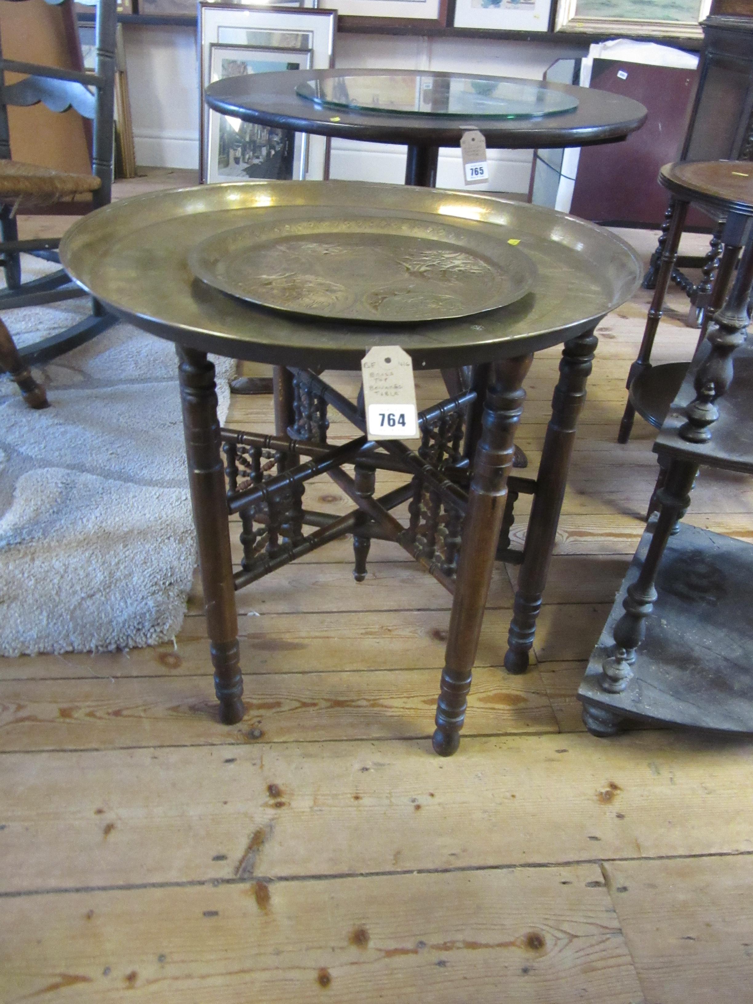 BRASS BENARES TABLE Image