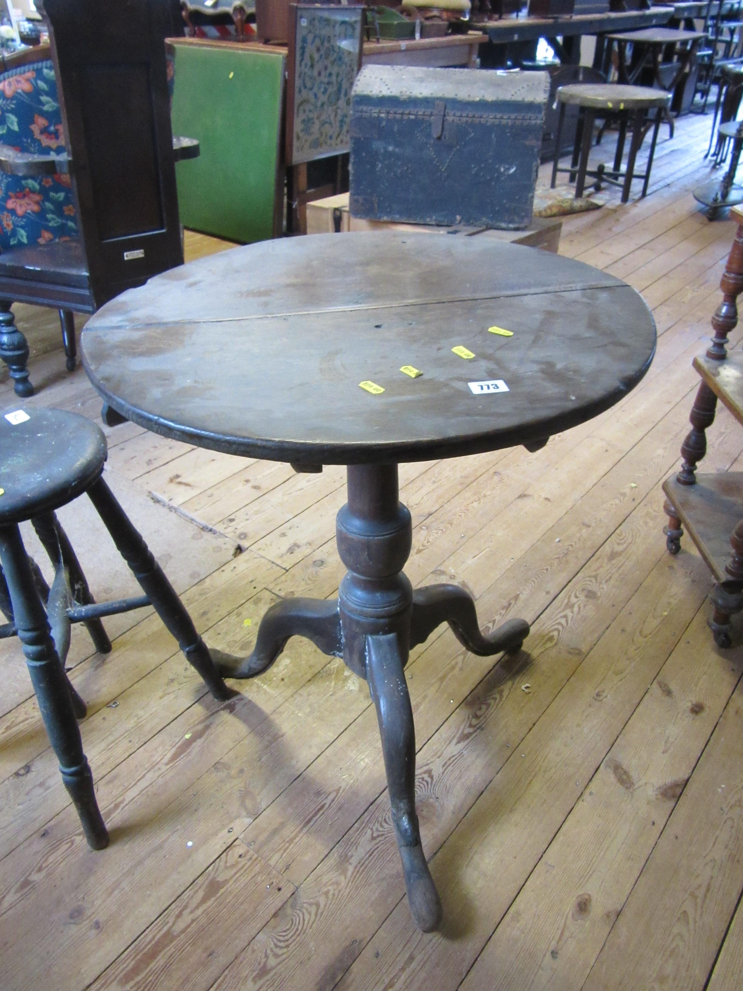 ANTIQUE PEDESTAL TABLE Image