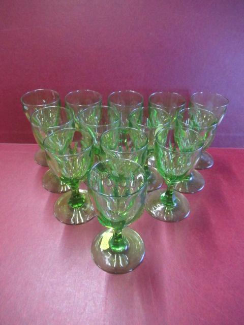 THIRTEEN GREEN GLASSES Image