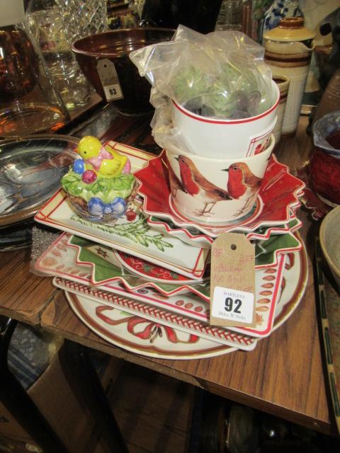 VILLEROY AND BOCH CHRISTMAS PLATES ETC Image