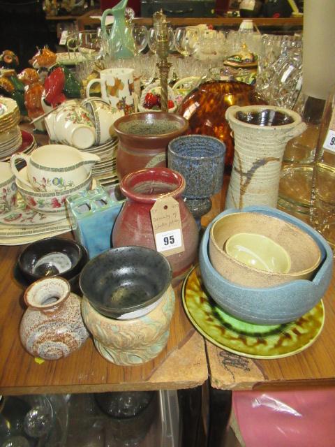 QUANTITY OF STUDIO POTTERY Image