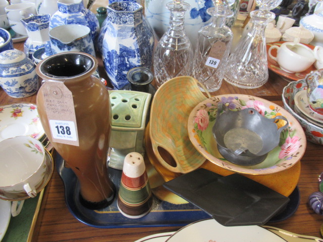 ART DECO CERAMICS AND GLASS VASES ETC Image