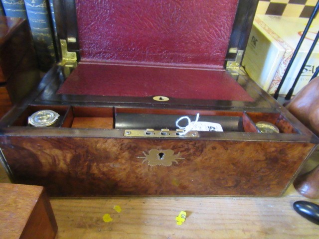 BURR WALNUT WRITING SLOPE Image