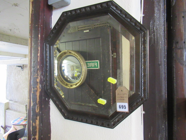 FRAMED OCTAGONAL MIRROR Image