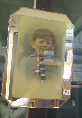 1930S SCHOOL BOY IN MIRRORED FRAME Image