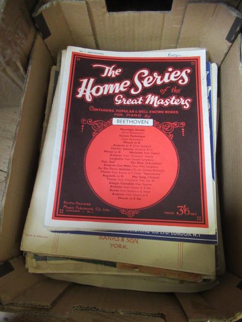 BOX OF SHEET MUSIC Image