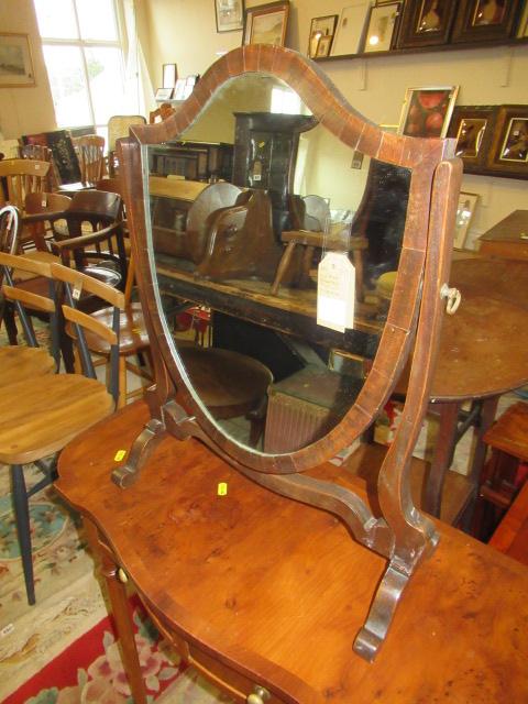 SHIELD SHAPED TOILET MIRROR Image