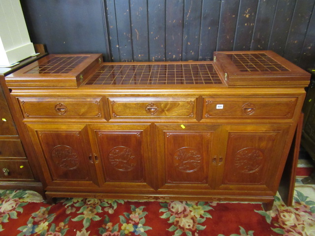 CHINESE SIDEBOARD WITH FOLD OUT COUNTER TOP Image