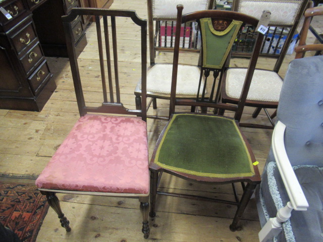 TWO MAHOGANY BEDROOM CHAIRS Image