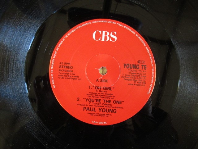 BOX OF LP RECORDS INCLUDING BEATLES AND JIMI HENDRIX ETC Image