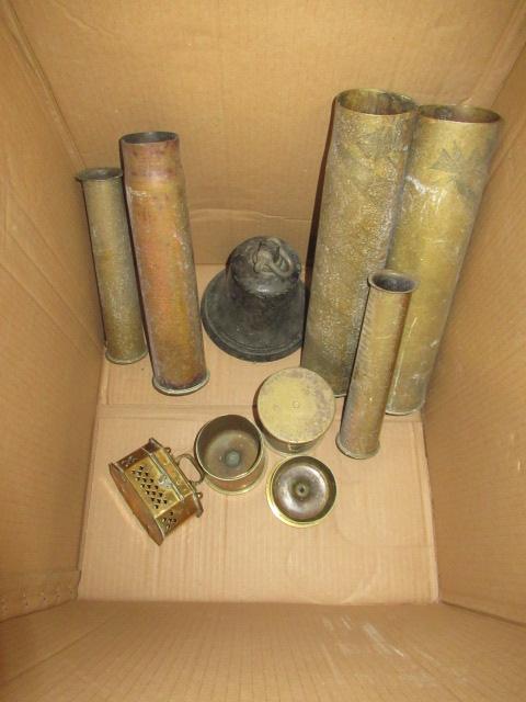 BOX OF SHELL CASES ETC Image