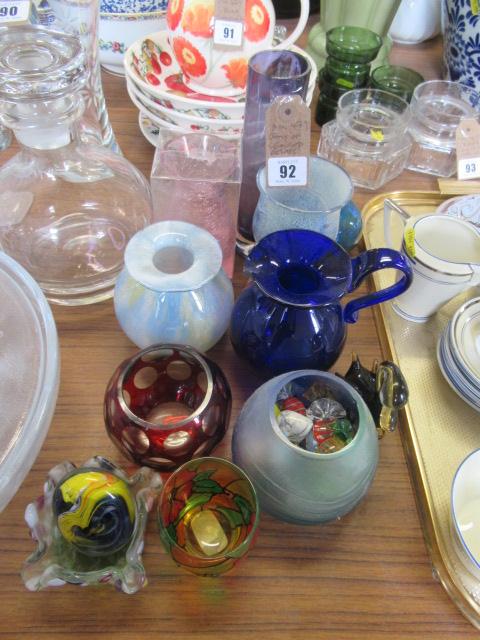 QUANTITY OF COLOURED GLASS Image