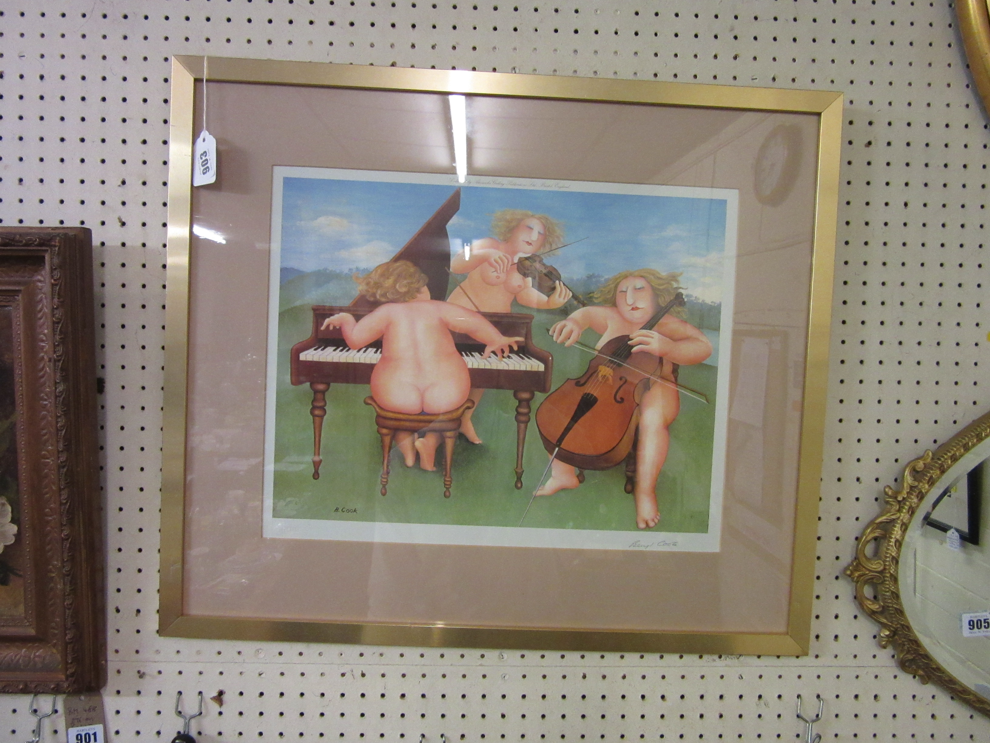 Signed beryl cook print | Hartleys Auctioneers & Valuers