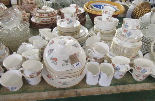 QUANTITY OF ROYAL DOULTON MADRIGAL PATTERN DINNER SERVICE Image
