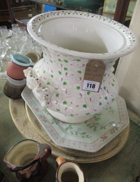 QUANTITY OF MEAT PLATES AND A SLOP PAIL Image