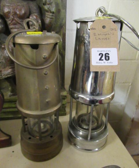 TWO MINERS LAMPS Image