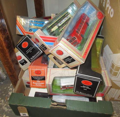 BOX OF BOXED DIECAST BUSES INCLUDING FIRST EDITIONS Image