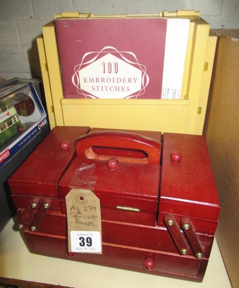 TWO SEWING BOXES Image