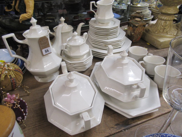 JOHNSON BROS WHITE IRONSTONE DINNERWARE Image