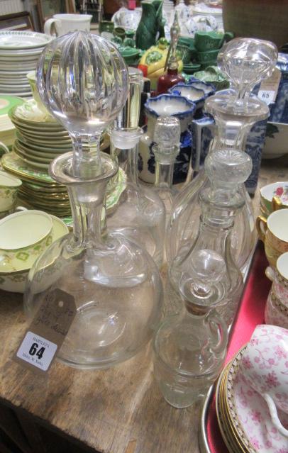 QUANTITY OF GLASS DECANTERS ETC Image