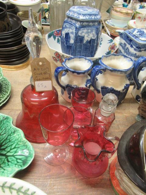 SMALL QUANTITY OF CRANBERRY GLASS Image