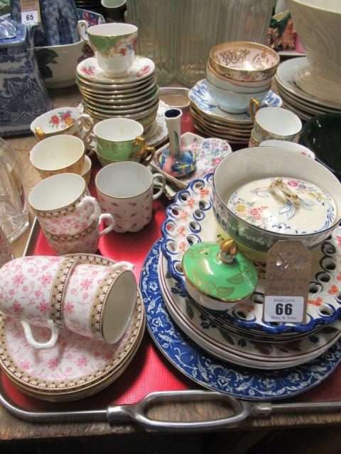 TRAY OF AYNSLEY COALPORT AND OTHER CERAMICS Image