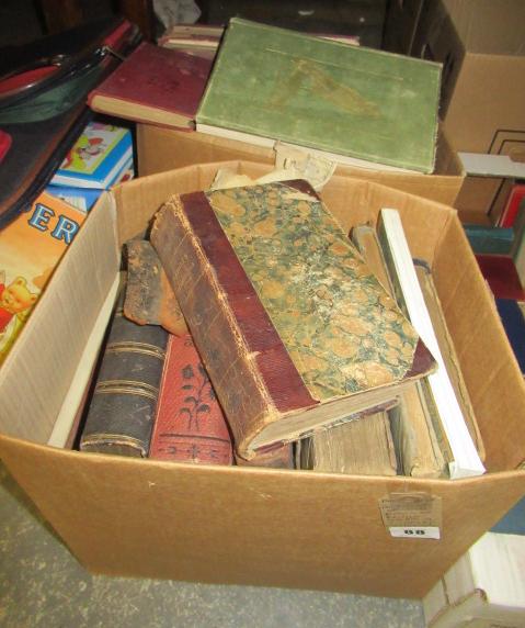 TWO BOXES OF BOOKS INCLUDING BRITISH HERBALIST AND GADSBYS WANDERINGS Image