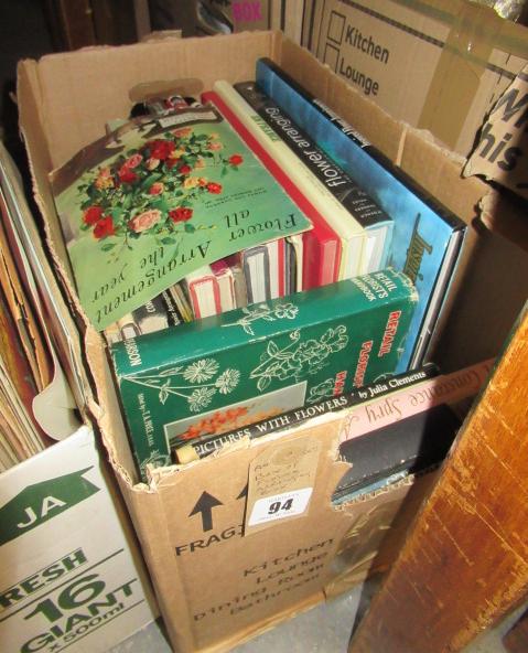 BOX OF FLOWER ARRANGING BOOKS Image