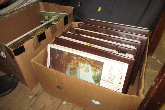 BOX OF ART BOOKS AND BOX OF ANTIQUE REFERENCE BOOKS Image