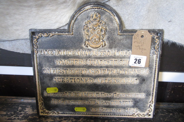 METAL WALL PLAQUE Image