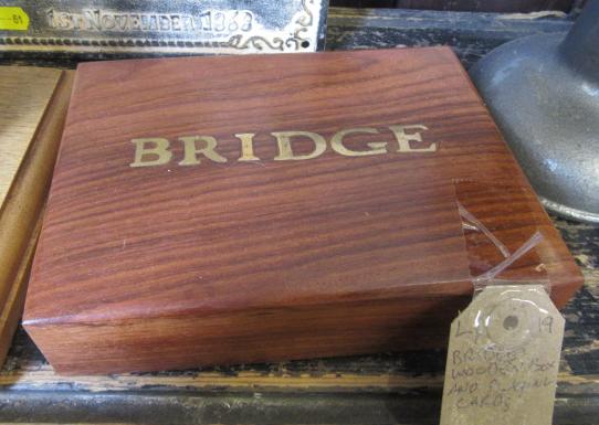 'BRIDGE' BOX AND PLAYING CARDS Image