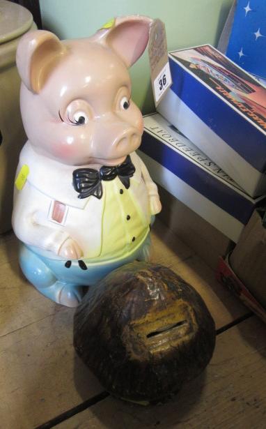 PAPIER MACHE MONEY BOX AND ANOTHER Image