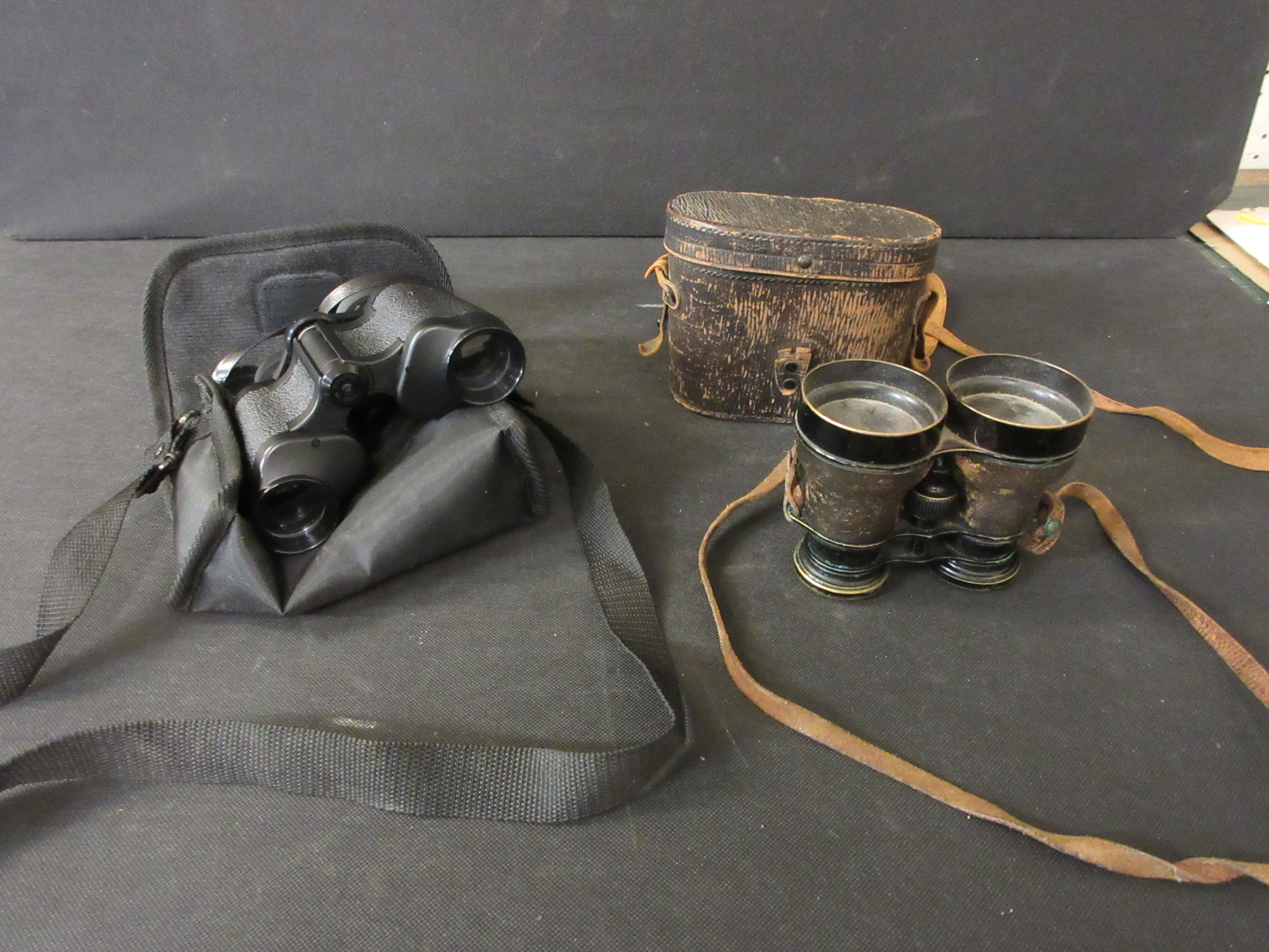PAIR OF BINOCULARS AND FIELD GLASSES Image
