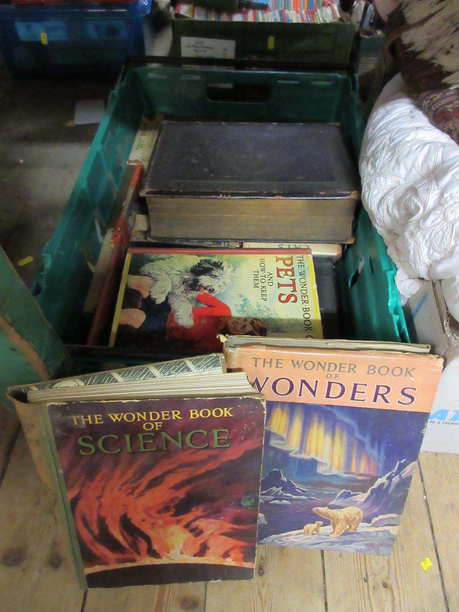 BOX OF VINTAGE BOOKS INCLUDING OBSERVERS BOOKS Image