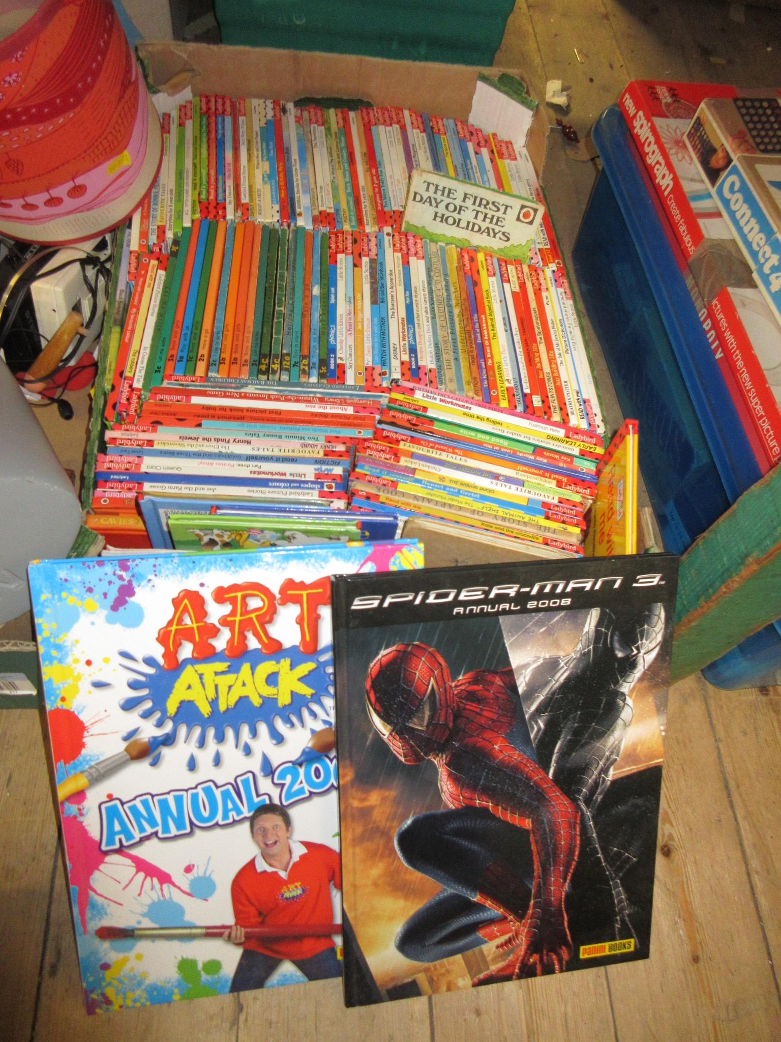 BOX OF VINTAGE LADYBIRD BOOKS ETC Image