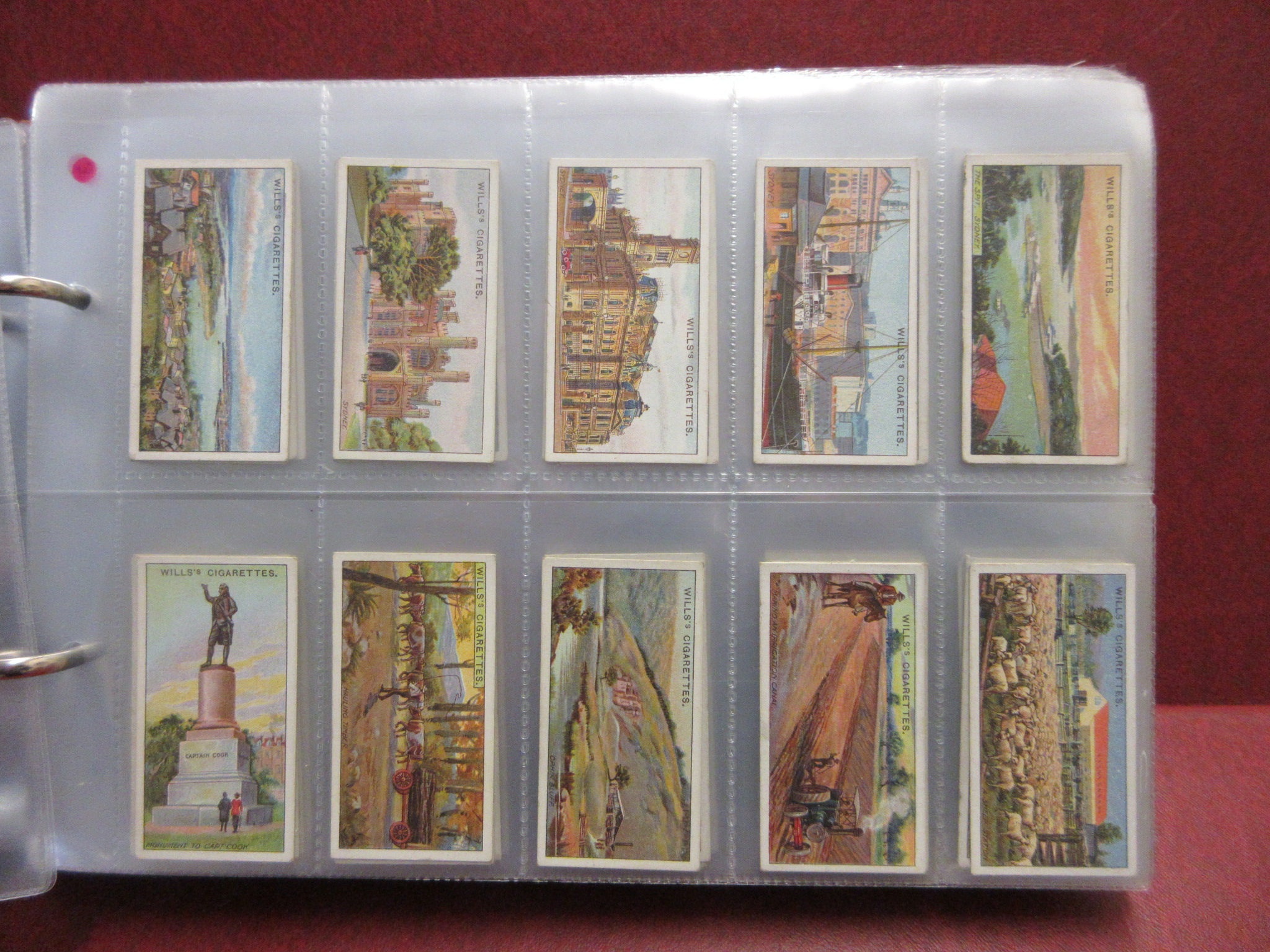 ALBUM OF WORLD PLACES CIGARETTE CARDS Image