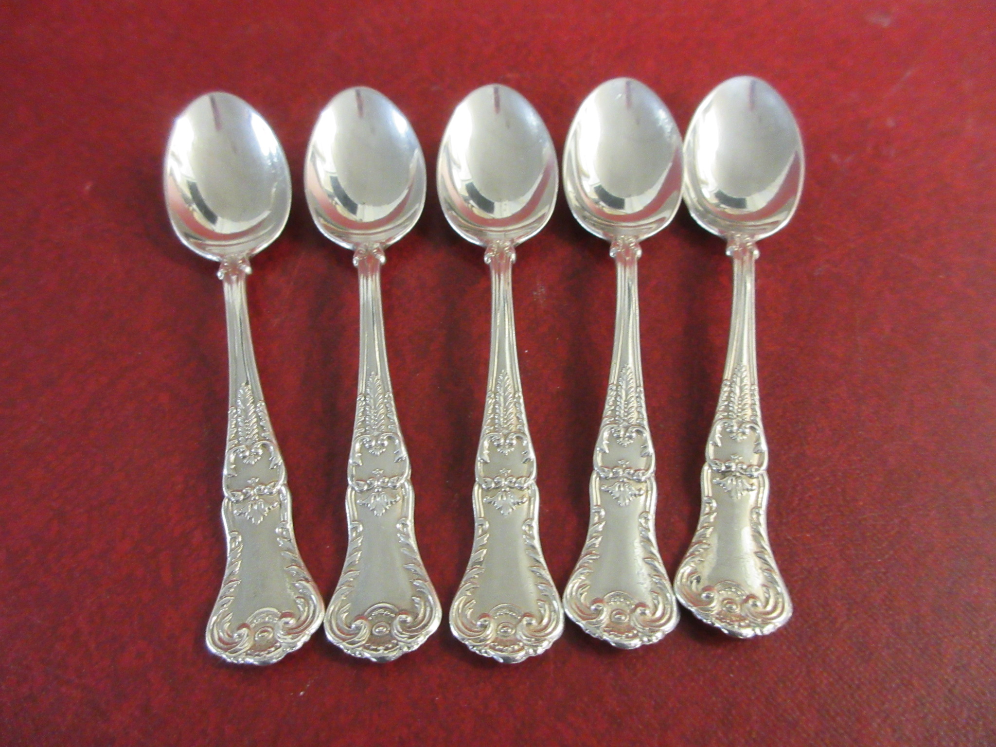 FIVE SILVER TEASPOONS Image