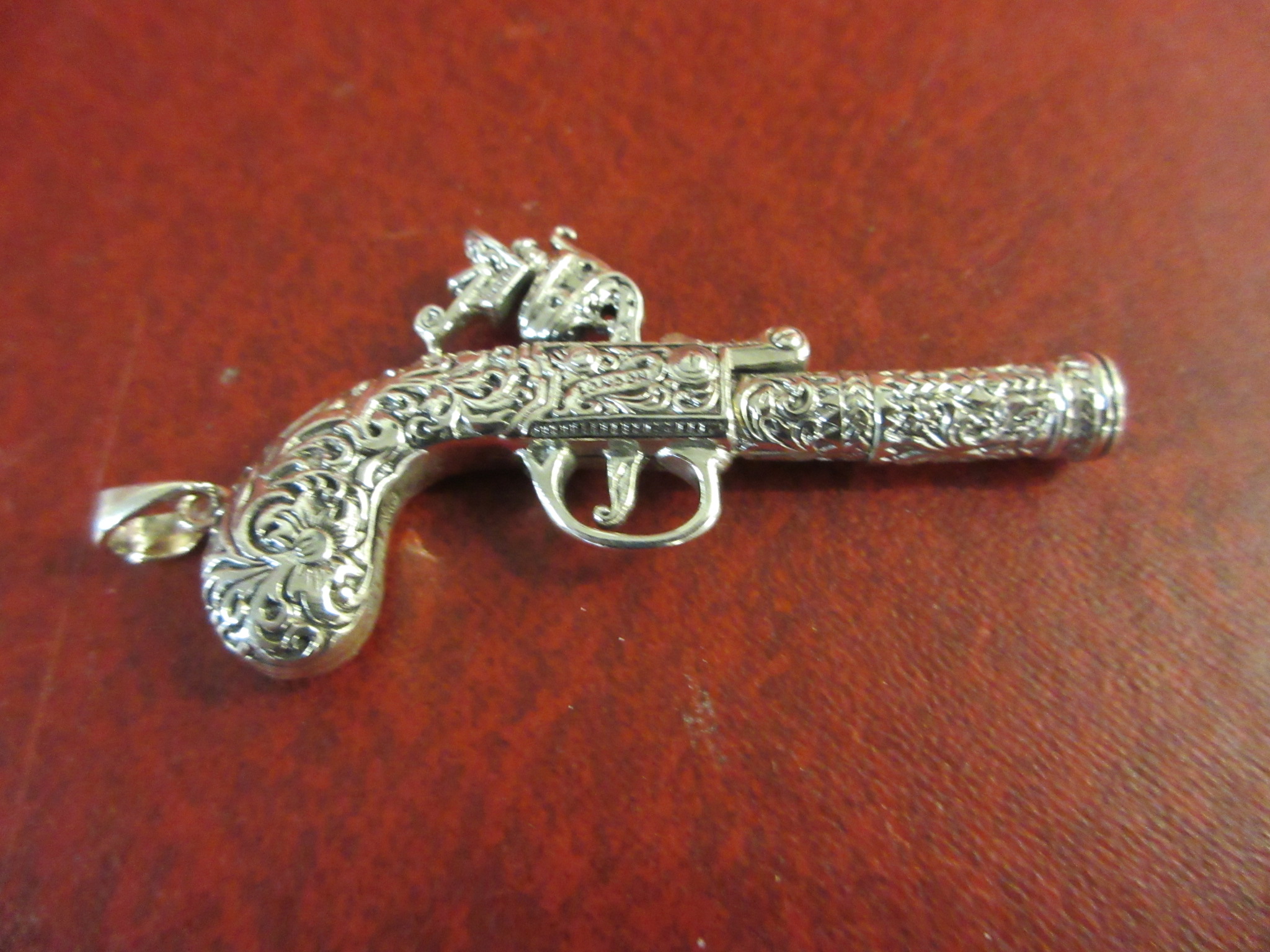 SILVER FLINTLOCK WHISTLE Image