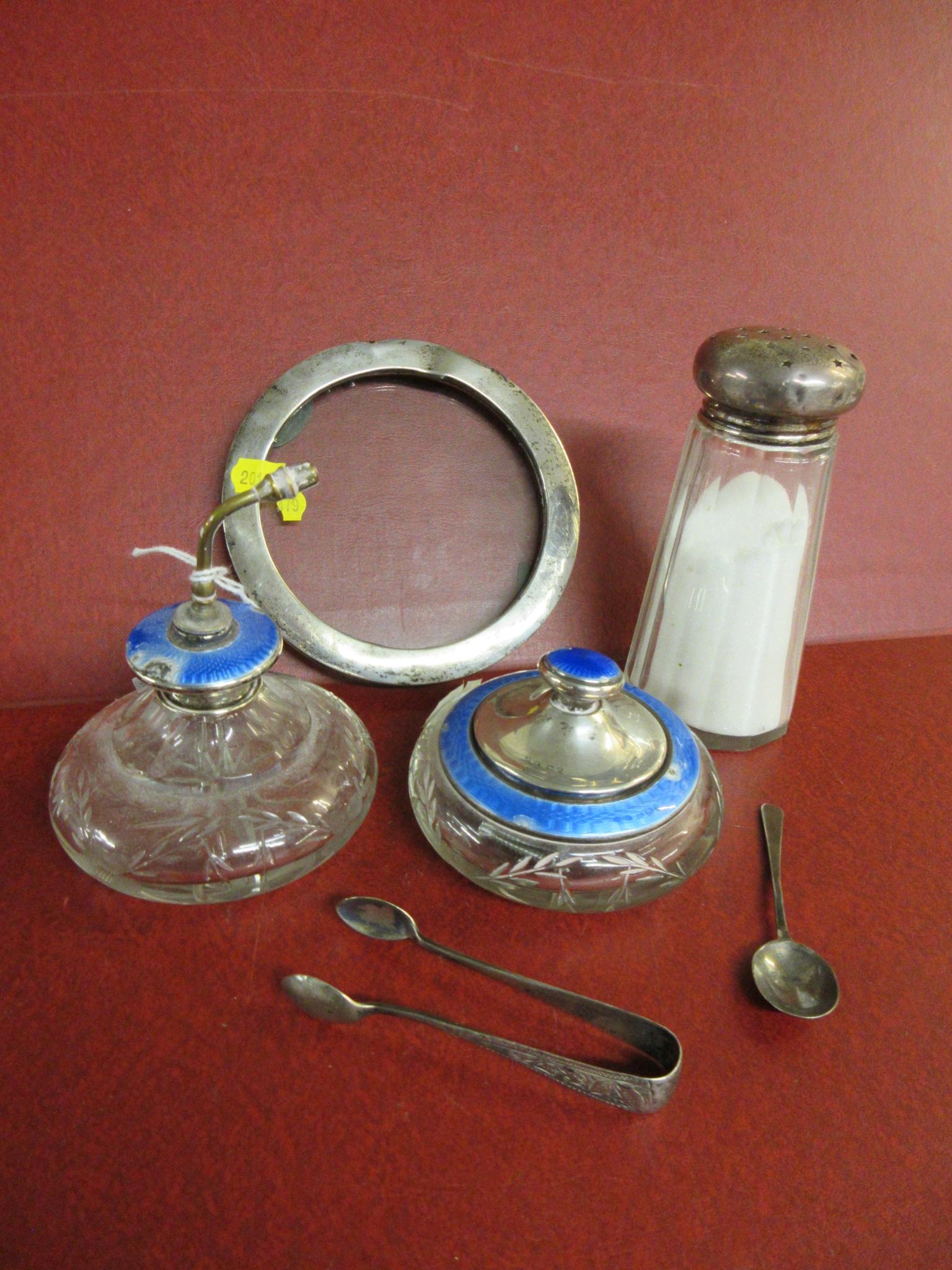 CIRCULAR SILVER PHOTO FRAME ETC Image