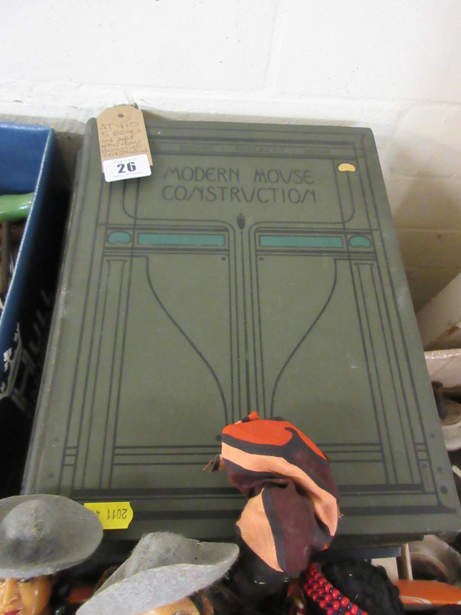 FIVE BOOKS ON ART NOUVEAU BUILDING CONSTRUCTION Image