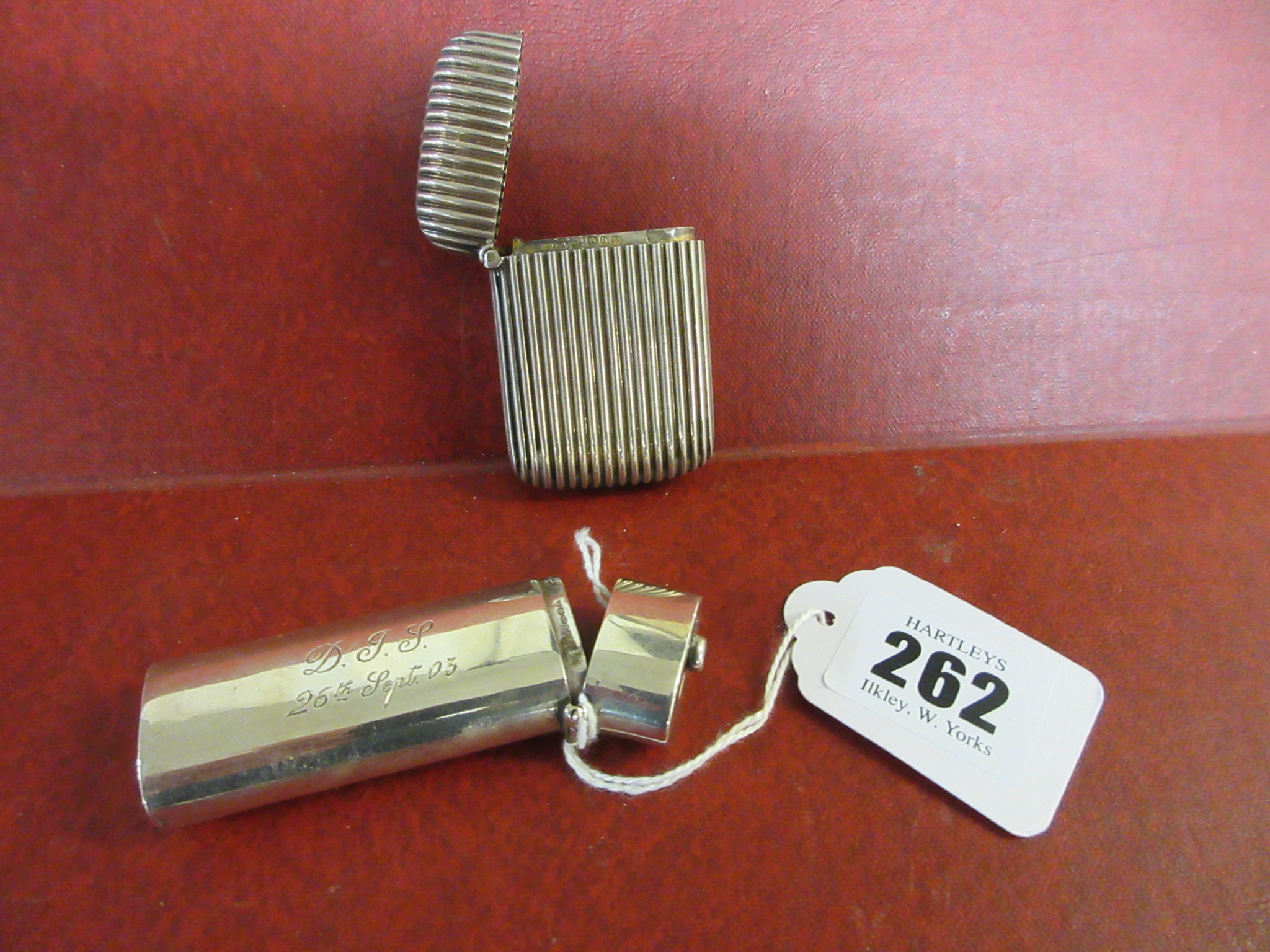SILVER VESTA CASE AND TOOTHPICK HOLDER Image