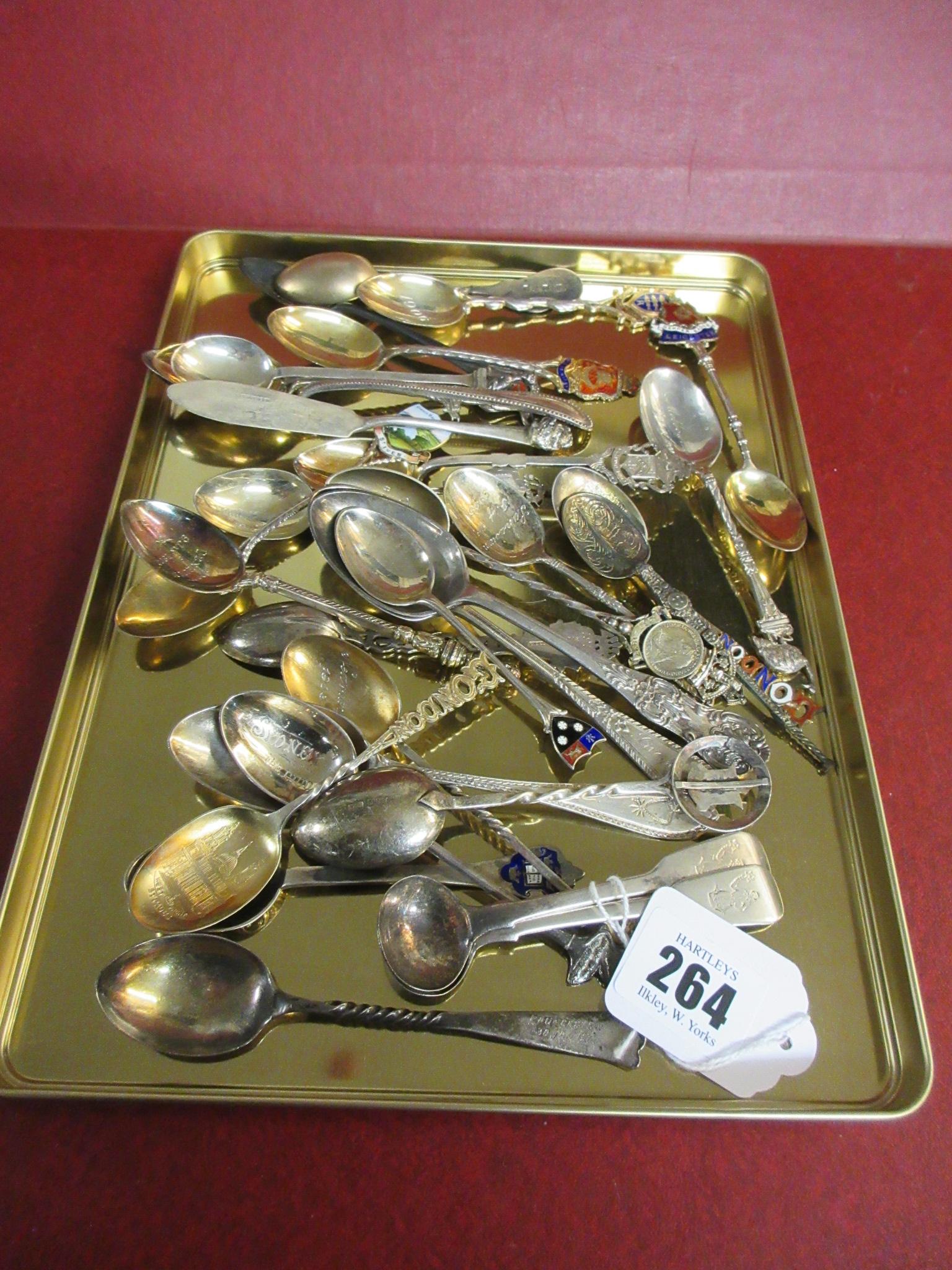COLLECTION OF SILVER SOUVENIR SPOONS Image