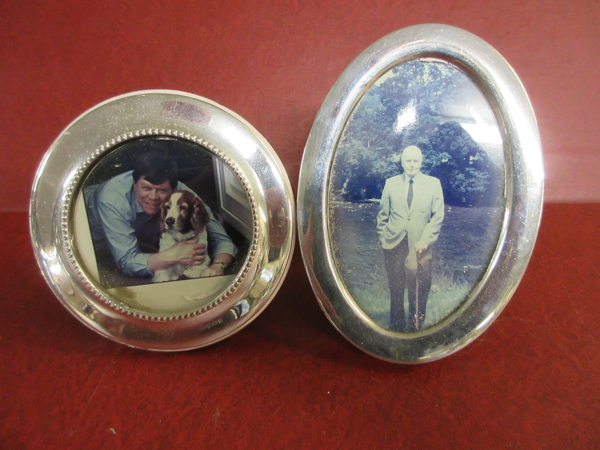TWO SILVER PHOTO FRAMES Image