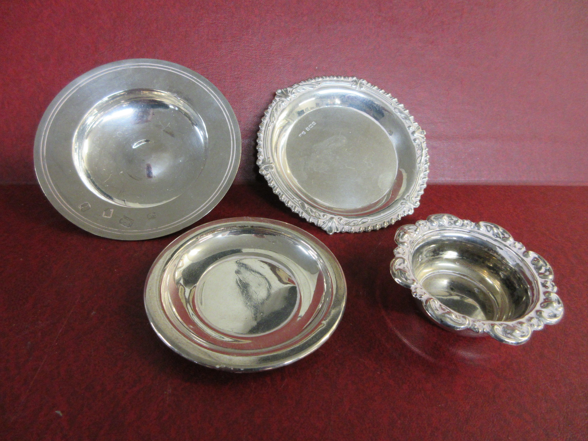 SMALL SILVER ARMADA DISH AND THREE OTHERS Image